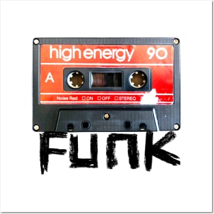 Funk Cassette Tape for Retro Funk Music Posters and Art